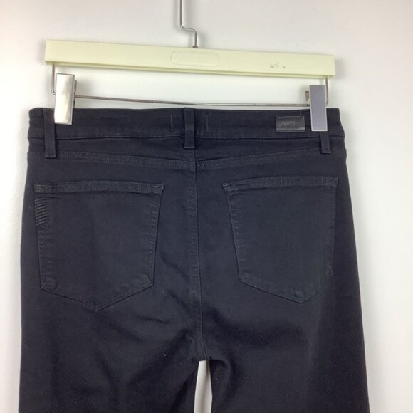 PAIGE HOXTON STRAIGHT BLACK JEANS 30 - Picture 10 of 12